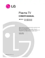 Preview for 1 page of LG RU-42PZ44 Owner'S Manual