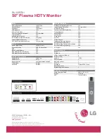 Preview for 2 page of LG RU-50PZ61 Specifications