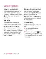 Preview for 20 page of LG Rumour Plus User Manual