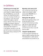 Preview for 28 page of LG Rumour Plus User Manual