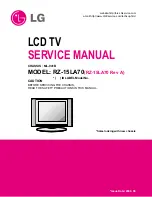 Предварительный просмотр 1 страницы LG RZ-15LA70 Service Manual