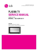 Preview for 1 page of LG RZ-42PX10 Service Manual