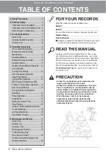 Preview for 2 page of LG S09LHQ Owner'S Manual