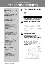 Preview for 2 page of LG SA182CL Owner'S Manual