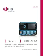 Preview for 1 page of LG SCRIPT User Manual