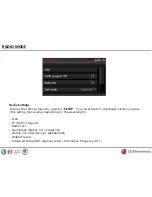 Предварительный просмотр 8 страницы LG SEAT MIB ENTRY RADIO Operation Manual