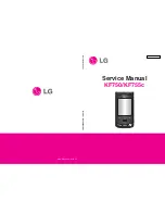 LG Secret KF750 Service Manual предпросмотр