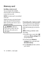 Preview for 8 page of LG Sentio GS505 User Manual