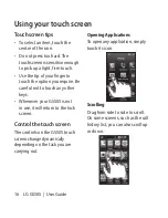 Preview for 10 page of LG Sentio GS505 User Manual