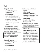 Preview for 16 page of LG Sentio GS505 User Manual