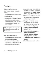 Preview for 18 page of LG Sentio GS505 User Manual