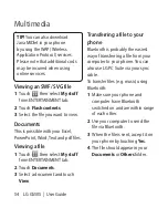 Preview for 48 page of LG Sentio GS505 User Manual
