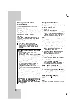 Preview for 16 page of LG SH52PR-CZ Owner'S Manual