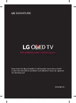 Предварительный просмотр 17 страницы LG SIGNATURE OLED65G6V Safety And Reference