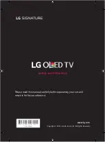 Предварительный просмотр 21 страницы LG SIGNATURE OLED65W8 Series Manual