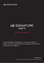 Предварительный просмотр 1 страницы LG SIGNATURE OLED77W9PLA.AEU Manual