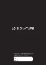 Предварительный просмотр 20 страницы LG SIGNATURE OLED77ZX Safety And Reference