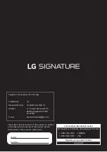 Предварительный просмотр 14 страницы LG SIGNATURE OLED88Z2PUA Safety And Reference