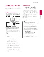 Предварительный просмотр 21 страницы LG SK10Y Owner'S Manual