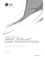 LG Smart 3D Blu-Ray BH6830SW Owner'S Manual предпросмотр