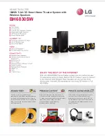 LG Smart 3D Blu-Ray BH6830SW Specifications предпросмотр