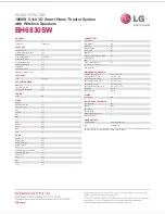 Preview for 2 page of LG Smart 3D Blu-Ray BH6830SW Specifications