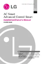 Предварительный просмотр 1 страницы LG Smart AC Installation And Owner'S Manual