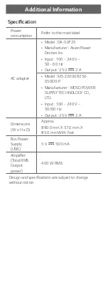 Preview for 6 page of LG SN5 User Manual