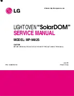 LG SolarDOM MP-9482S Service Manual предпросмотр