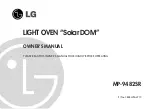 LG SolarDOM MP-9482SR Owner'S Manual предпросмотр