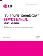 Предварительный просмотр 1 страницы LG SolarDOM MP-9483SL Service Manual