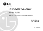 Предварительный просмотр 1 страницы LG SolarDOM MP9489SCR Owner'S Manual