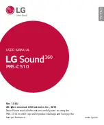 Предварительный просмотр 3 страницы LG Sound 360 PBS-C510 Manual