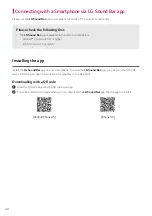 Preview for 22 page of LG SP2 Owner'S Manual