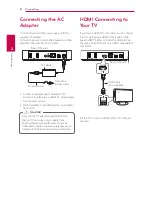 Предварительный просмотр 8 страницы LG SP820 Owner'S Manual