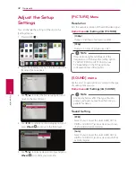 Предварительный просмотр 32 страницы LG SP820 Owner'S Manual