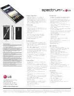 Preview for 1 page of LG Spectrum 2 Brochure