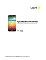 LG Sprint G2 User Manual preview