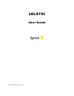 LG SPRINT LGLS751 User Manual preview