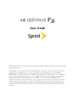 Preview for 1 page of LG Sprint Optimus F3 User Manual