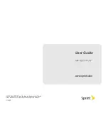 Preview for 1 page of LG SPRINT OPTIMUS User Manual