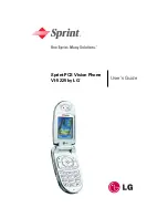 LG Sprint PCS VI-5225 User Manual preview