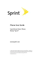 Preview for 1 page of LG Sprint Power Vision Muziq User Manual