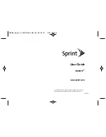 LG Sprint RUMOR User Manual preview