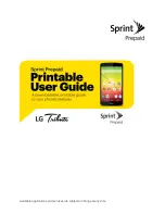 LG Sprint Tribute User Manual preview