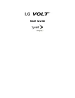 LG Sprint Volt User Manual preview