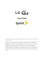 LG Sprint User Manual preview