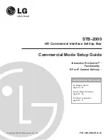 LG STB-2000 Setup Manual предпросмотр