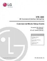 LG STB-3000 Setup Manual preview