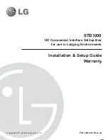 Preview for 1 page of LG STB1000 Installation & Setup Manual